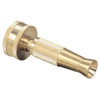 *HOSE NOZZLE ADJ SOLID BRASS - Click Image to Close
