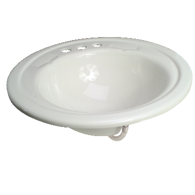 *LAV SINK OVAL WHITE 17X20