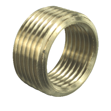 BRASS FACE BUSHING 1/2 X 3/8 - Click Image to Close