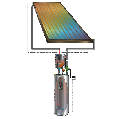 SOLAR WATER HEATER 080/52 - Click Image to Close