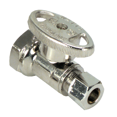 BALL VALVE STOP;3/8'FIP X 3/8'CO - Click Image to Close
