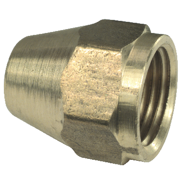 BRASS FLARE NUT 1/2 - Click Image to Close