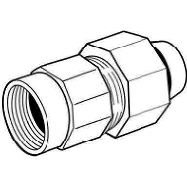 NEW 1/2iFPT X3/8iNUT-RING-CONE