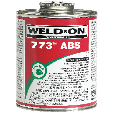 **WELD ON ABS 773 MED BLK CMNT 1 - Click Image to Close