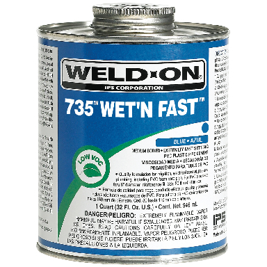 **WELD ON 735 WETNFAST BLUE CMT - Click Image to Close