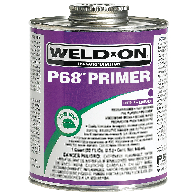 **WELDON P-68 PVC CPVC CLR PRMR