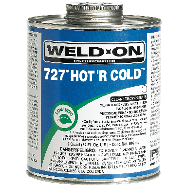 **WELD ON 727 PVC HOT R COLD CMN - Click Image to Close