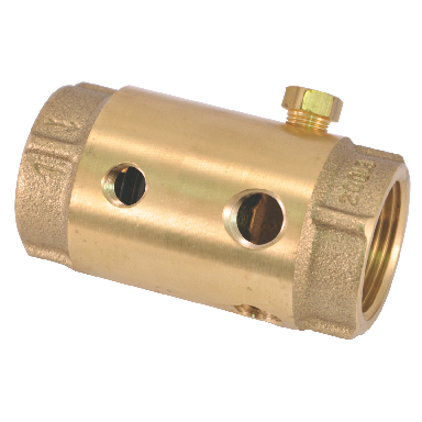 DBL TAPPED BRASS CHECK VALVE - Click Image to Close