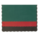 PLACEMAT 9-3/4X14 SCALLOPED EDGE BLA 1000 - Click Image to Close