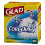 GLAD FORCEFLEX DRUM KITCHEN BG 13GL .95MIL WHI 100 - Click Image to Close