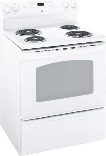 GE 30 IN. FREE-STANDING ELECTRIC RANGE WHITE - Click Image to Close