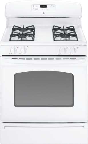 GE 30 IN. FREE-STANDING GAS RANGE ELECTRONIC IGNITION WHITE - Click Image to Close