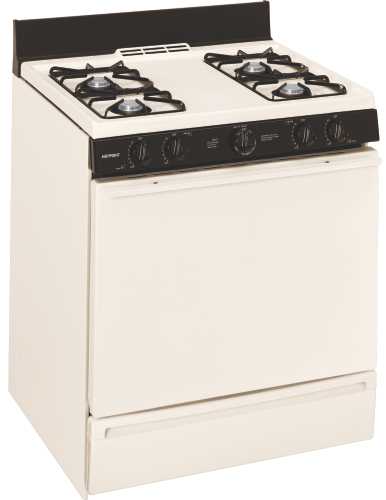 HOTPOINT 30 IN. FREE STANDING GAS RANGE PILOT IGNITION BISQUE