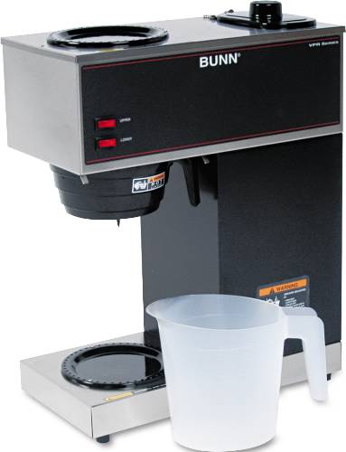 BUNN-O-MATIC POUR-O-MATIC TWO-BURNER POUR-OVER COFFEE BREWER, ST - Click Image to Close