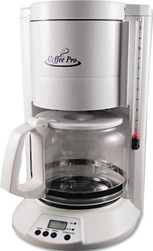 HOME/OFFICE 12-CUP COFFEE MAKER, WHITE - Click Image to Close