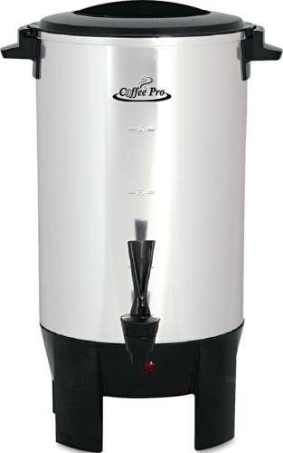 30-CUP PERCOLATING URN, STAINLESS STEEL - Click Image to Close