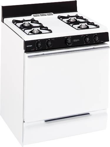 HOTPOINT RANGE GAS FREE STANDING PILOT IGNITION 30 IN. WHITE - Click Image to Close