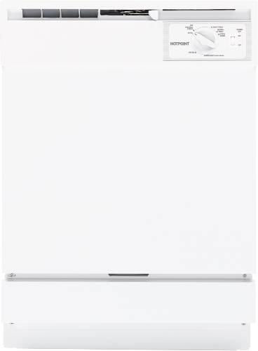 HOTPOINT ENERGY-STAR BUILT-IN DISHWASHER WHITE - Click Image to Close