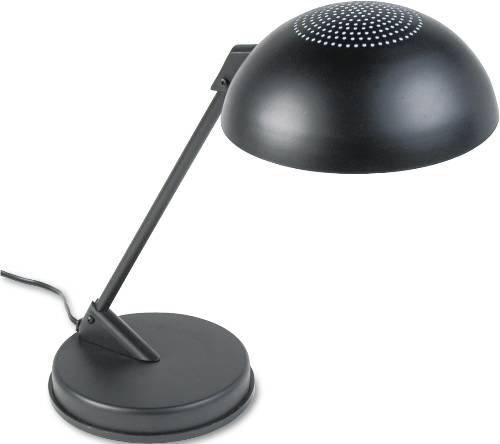 INCANDESCENT DESK LAMP WITH VENTED DOME SHADE, 18" REACH, MATTE