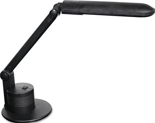 FLUORESCENT ENERGY SAVER DESK LAMP, WEIGHTED BASE, 15 INCH, MATT - Click Image to Close