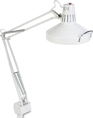 THREE-WAY INCANDESCENT/FLUORESCENT CLAMP-ON LAMP, 40 INCH REACH,