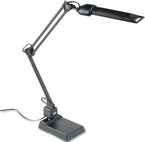 13W FLUORESCENT COMPUTER TASK LAMP, 2-1/4" CLAMP-ON OR DESK BASE