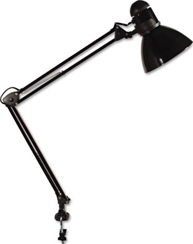 OPTI SERIES SWING ARM INCANDESCENT LAMP, 30 INCHES REACH, BLACK - Click Image to Close
