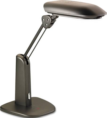3M LOW-GLARE COMPACT FLUORESCENT POLARIZING TASK LAMP, WEIGHTED