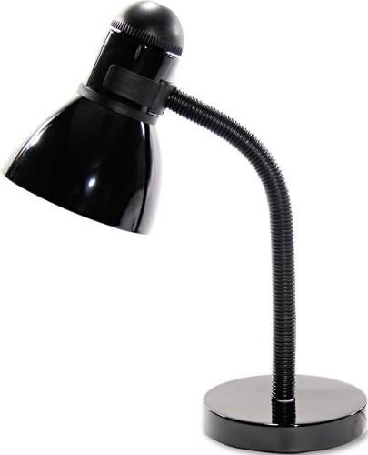 ADVANCED STYLE INCANDESCENT GOOSENECK DESK LAMP, BLACK, 16 INCHE