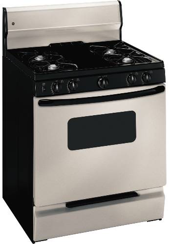 GE RANGE GAS FREE STANDING 30 IN. STAINLESS STEEL - Click Image to Close