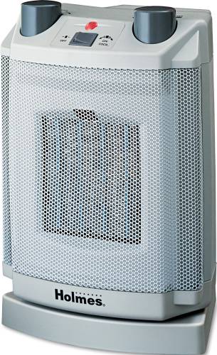 OSCILLATING CERAMIC HEATER 8 IN. X 6-3/4 IN. X 11 IN. LIGHT COLD - Click Image to Close
