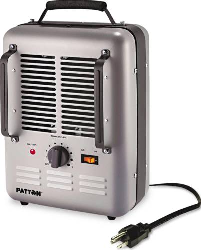 UTILITY HEATER 7.7 IN. X 10.3 IN. X 14.6 IN. GRAY - Click Image to Close
