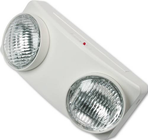 SWIVEL HEAD TWIN BEAM EMERGENCY LIGHTING UNIT, POLYCARBONATE CAS - Click Image to Close