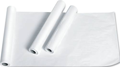 EXAM TABLE PAPER, DELUXE CREPE, 21" X 125', WHITE, 12 ROLLS/CART