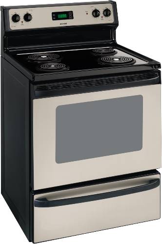HOTPOINT RANGE ELECTRIC FREE STANDING 30 IN. SILVER METALLIC - Click Image to Close