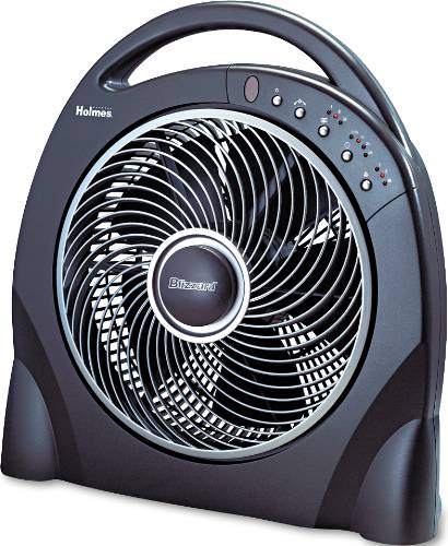 12" OSCILLATING FLOOR FAN W/REMOTE, BREEZE MODES, 8 HOUR TIMER