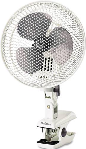 PERSONAL CLIP FAN, TWO-SPEED, WHITE - Click Image to Close