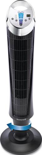 HONEYWELL QUIETSET 8-SPEED WHOLE ROOM TOWER FAN, BLACK - Click Image to Close