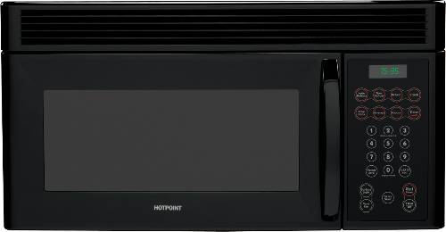 HOTPOINT MICROWAVE OVEN OVER-THE-RANGE BLACK