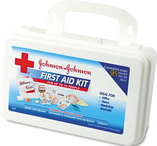 JOHNSON & JOHNSON PROFESSIONAL/OFFICE FIRST AID KIT FOR 10 PEOPL