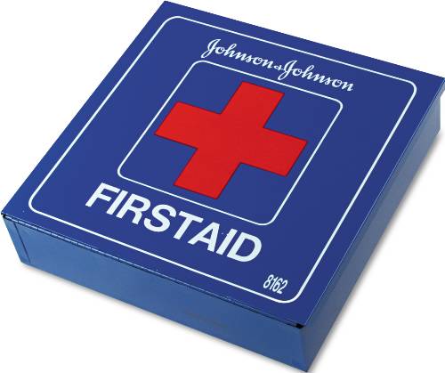 JOHNSON & JOHNSON INDUSTRIAL FIRST AID KIT FOR 50 PEOPLE, 225 PI - Click Image to Close