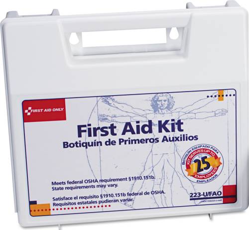 BULK FIRST AID KIT FOR 25 PEOPLE, 106 PIECES, OSHA COMPLIANT, PL