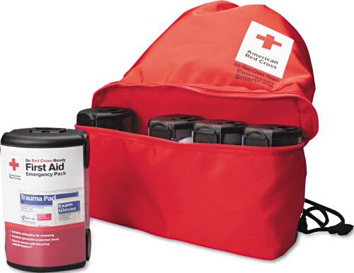 AMERICAN RED CROSS EMERGENCY SMARTPACK FOR ONE PERSON, NYLON CAS - Click Image to Close