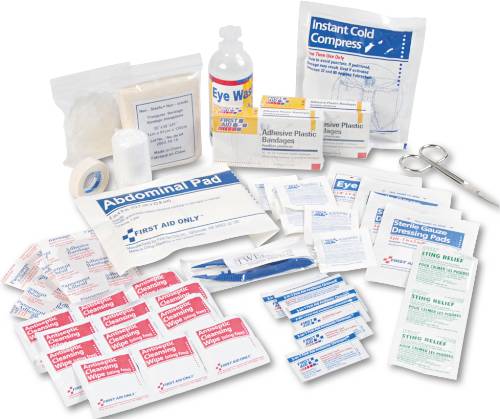 FIRST AID KIT FOR UP TO 25 PEOPLE, REFILL KIT - Click Image to Close