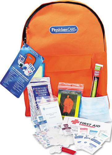 PERSONAL EMERGENCY FIRST AID KIT, BACK PACK - Click Image to Close