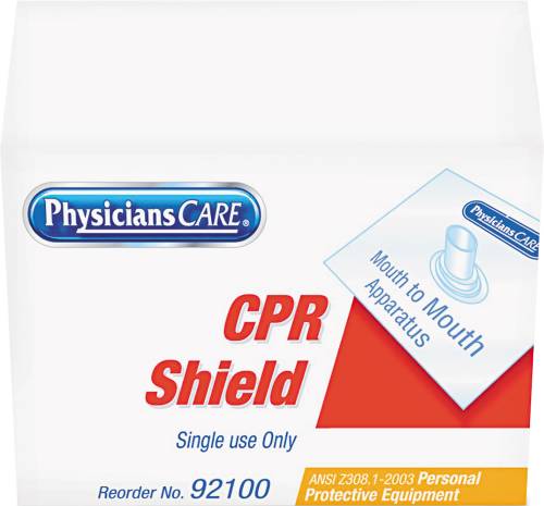 CPR SHIELD, CLEAR, PLASTIC