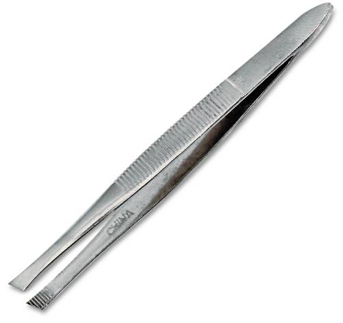 STAINLESS STEEL TWEEZER, 3", ONE PAIR - Click Image to Close