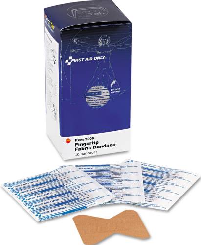 FINGERTIP BANDAGES, INDIVIDUALLY STERILIZED, 10/BOX - Click Image to Close