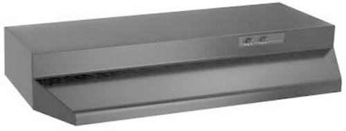 RANGE HOOD RECTANGULAR DUCTED 30 IN. BLACK - Click Image to Close
