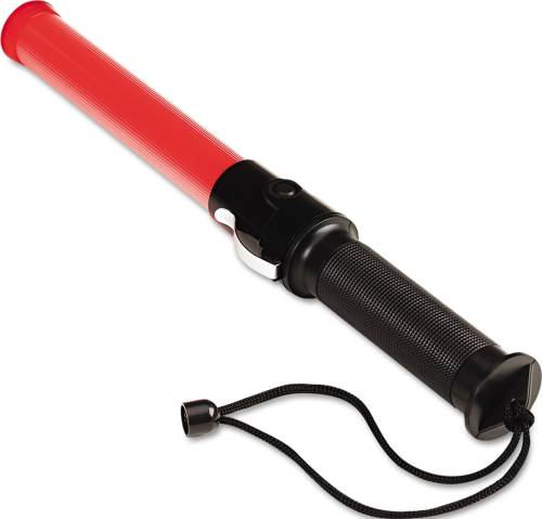 SAFETY BATON, LED, RED, 1 1/2 IN X 13 1/3 IN - Click Image to Close